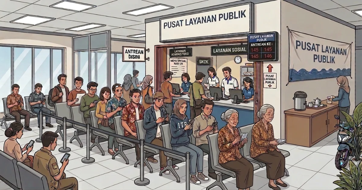 Digitalisasi layanan publik lewat sistem antrian