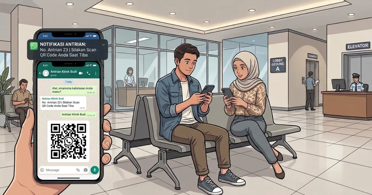 Notifikasi WhatsApp untuk bisnis antrian